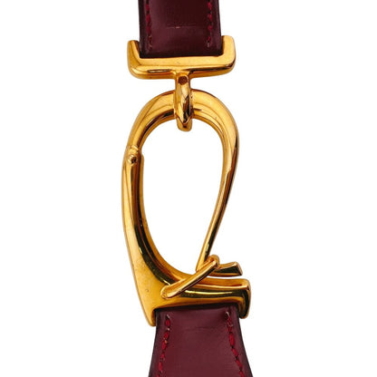 Hermes Vintage Leather Belt Red