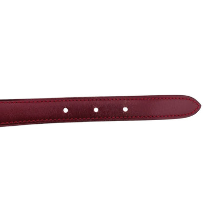 Hermes Vintage Leather Belt Red