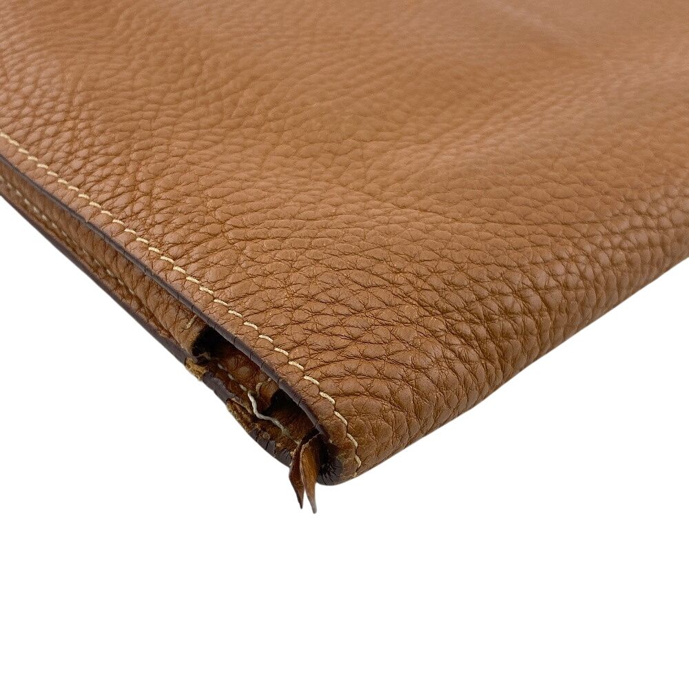 Hermes Dogon GM Leather Wallet Brown