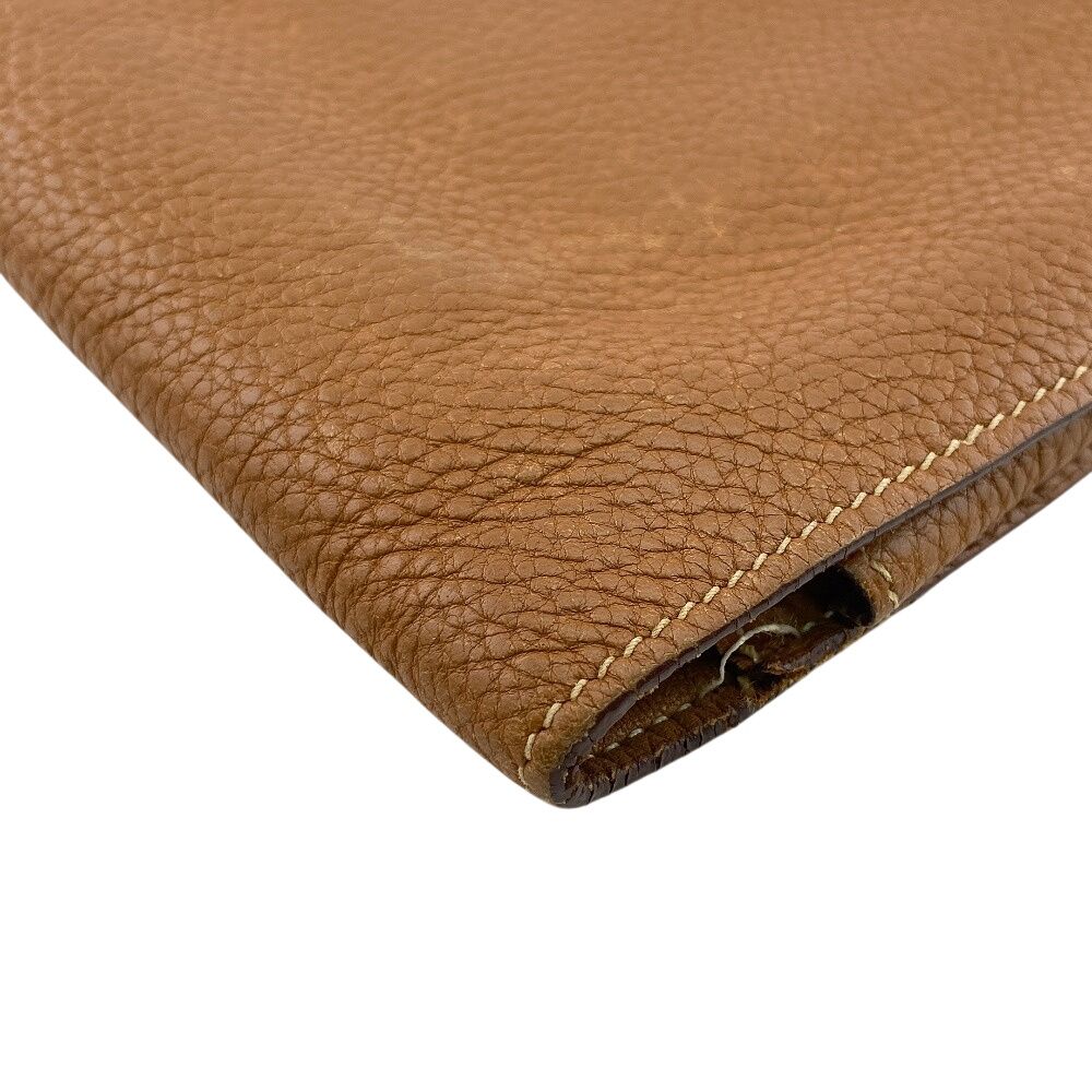 Hermes Dogon GM Leather Wallet Brown