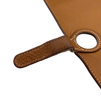 Hermes Dogon GM Leather Wallet Brown