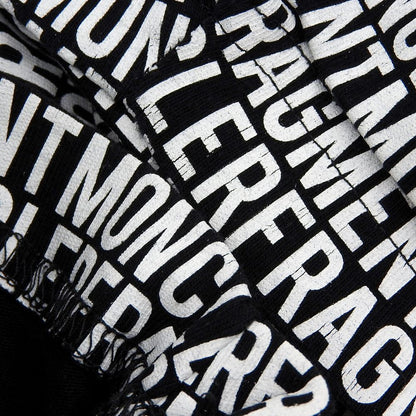 Moncler Fragment Maglia All Over Pattern T-Shirt Top Black White