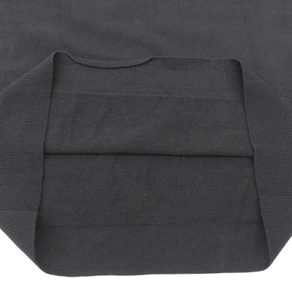 Balenciaga Wool BB Logo Embroidery V-neck Knit Dress Black