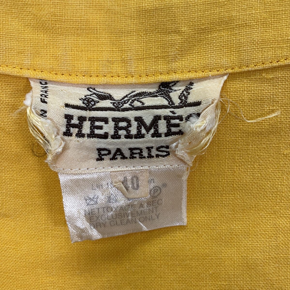 Hermes Master Linen Coveralls Shirt 40