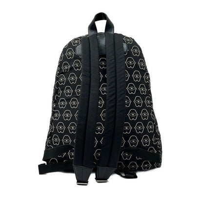 Celine Backpack Telepathic Love Black White Leather