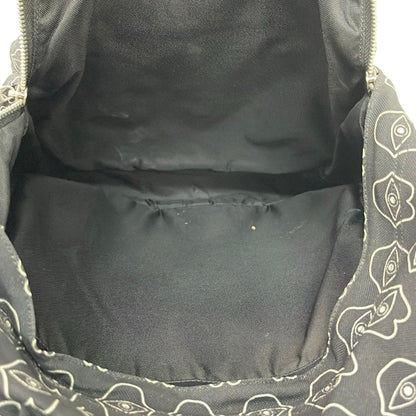 Celine Backpack Telepathic Love Black White Leather