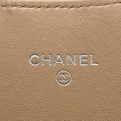 Chanel Wallet Quilted CC Logo Classic Long Flap Lambskin