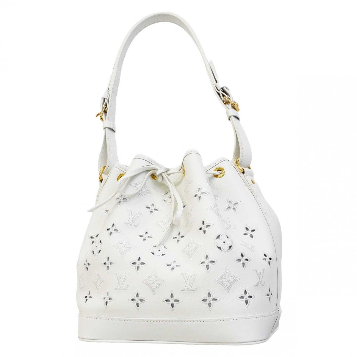 Louis Vuitton Shoulder Bag LV Broderie Anglaise Noe PM White