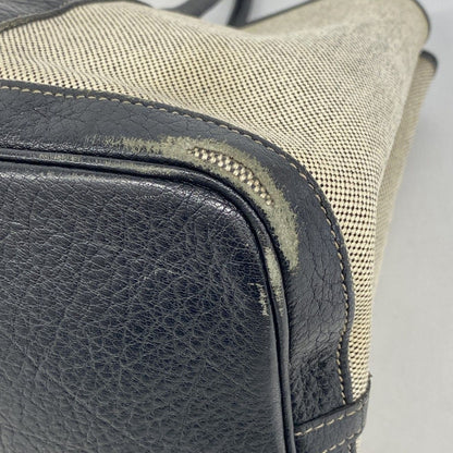 Hermes Tote Garden Party PM Toile Ash Black Beige Silver