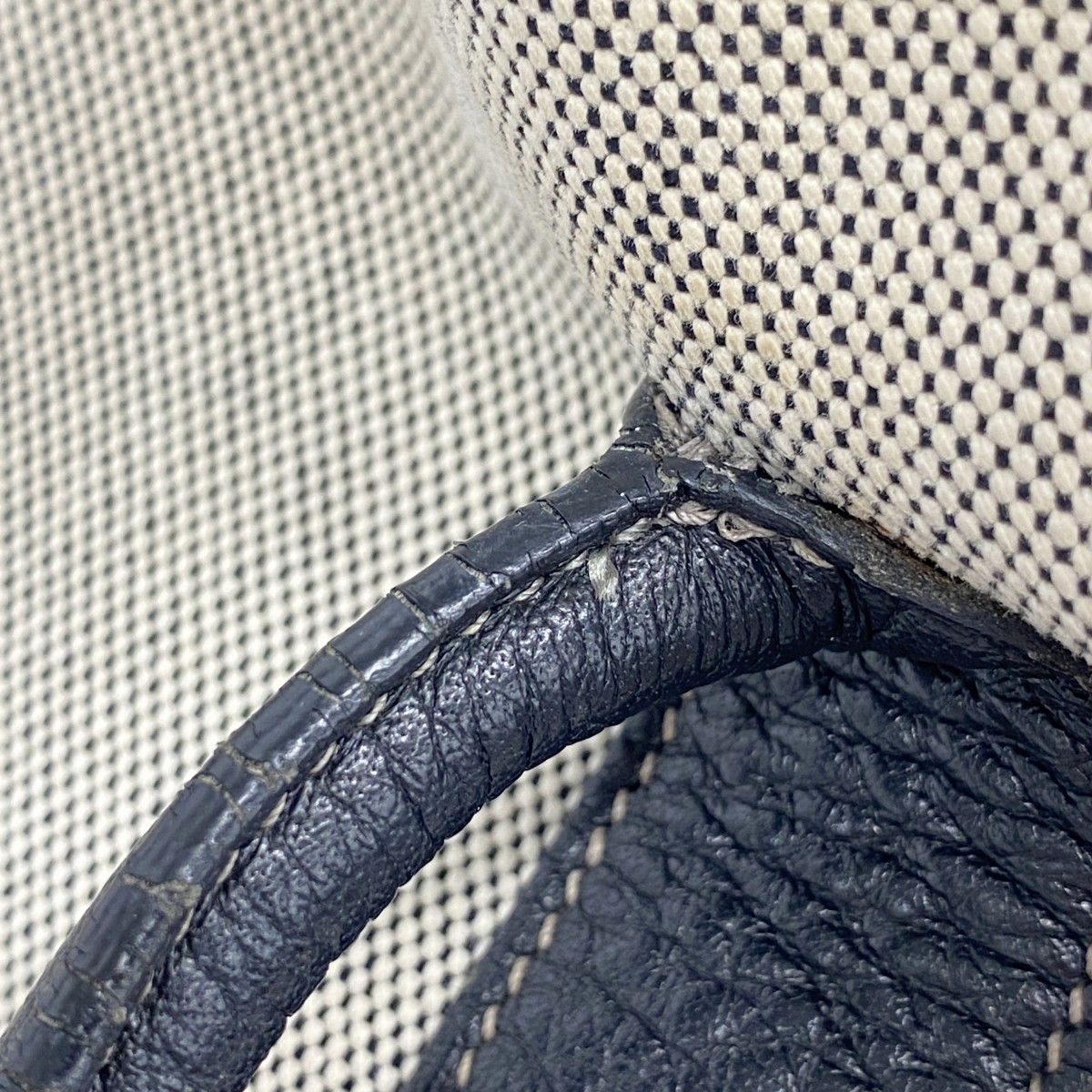 Hermes Tote Garden Party PM Toile Ash Black Beige Silver