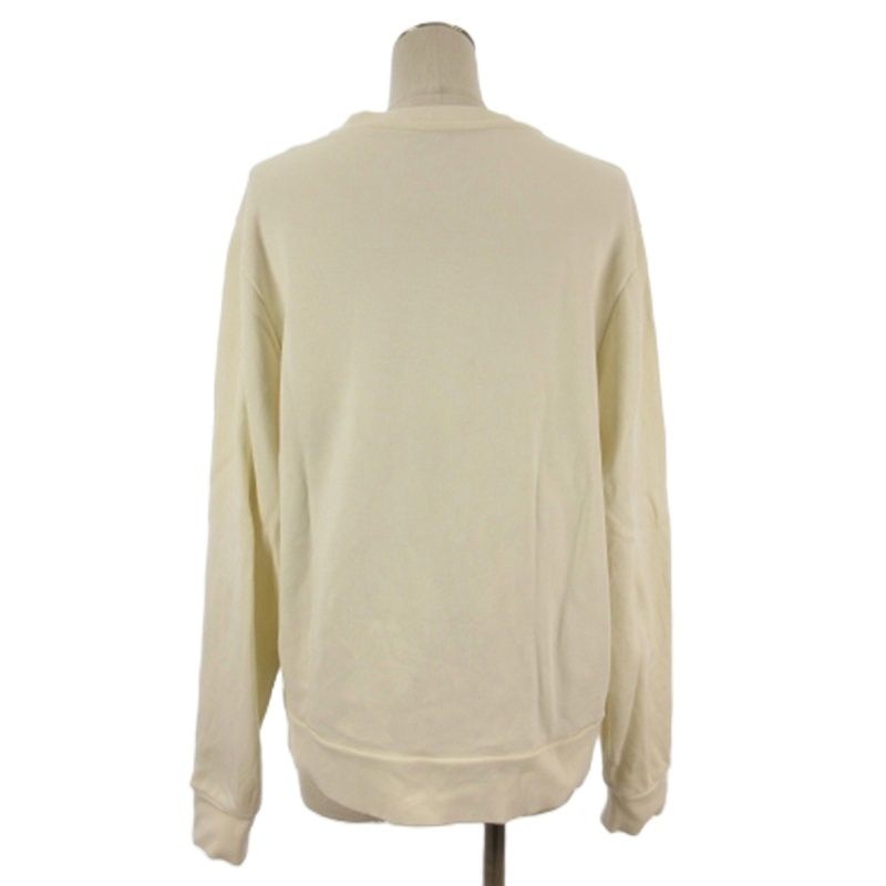Moncler Felpa Girocollo Sweatshirt Logo Patch Fleece White
