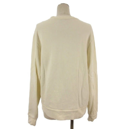 Moncler Felpa Girocollo Sweatshirt Logo Patch Fleece White