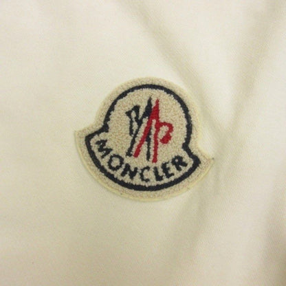 Moncler Felpa Girocollo Sweatshirt Logo Patch Fleece White