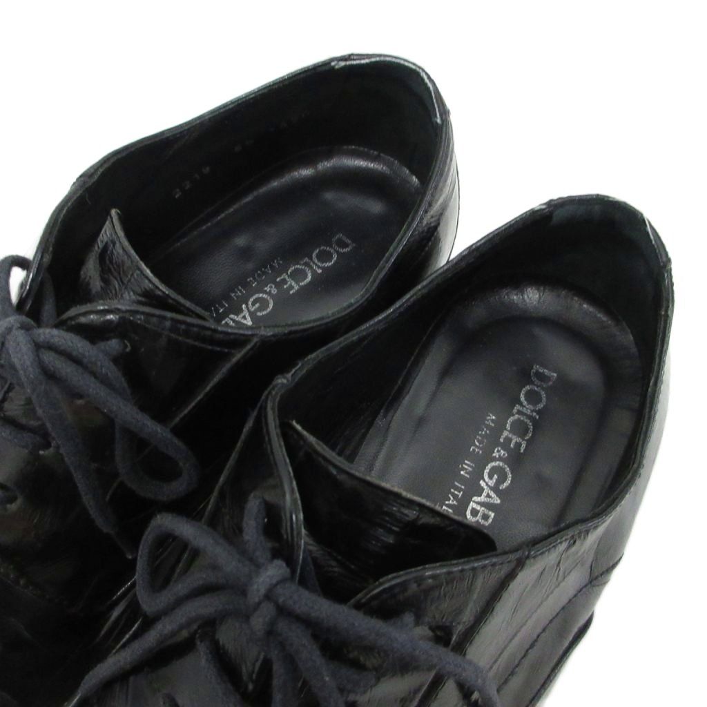Dolce & Gabbana Business Shoes Leather Dress Pointed Toe 5.5 Black