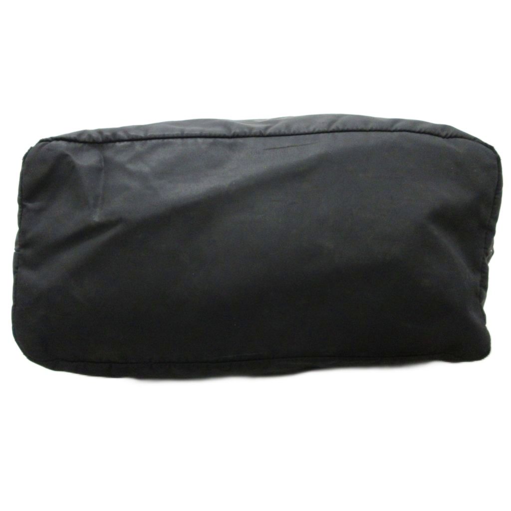 Prada Tessuto Double Logo Tote Nylon Khaki Black