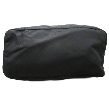 Prada Tessuto Double Logo Tote Nylon Khaki Black