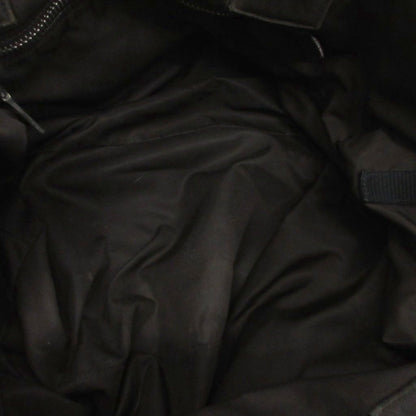 Prada Tessuto Double Logo Tote Nylon Khaki Black