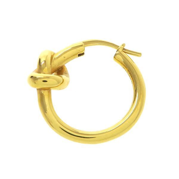 Celine Knot Small Gold Finish Brass Earrings