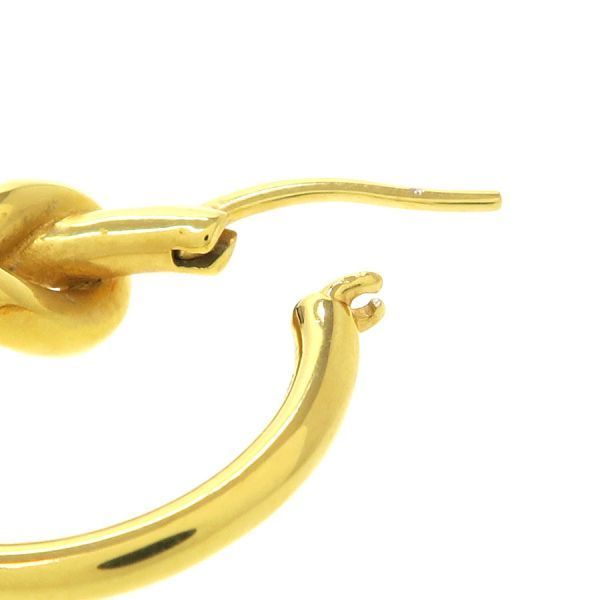 Celine Knot Small Gold Finish Brass Earrings