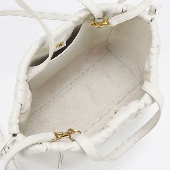 Celine Small Cabas Drawstring Triomphe Handbag Leather