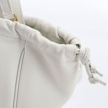 Celine Small Cabas Drawstring Triomphe Handbag Leather