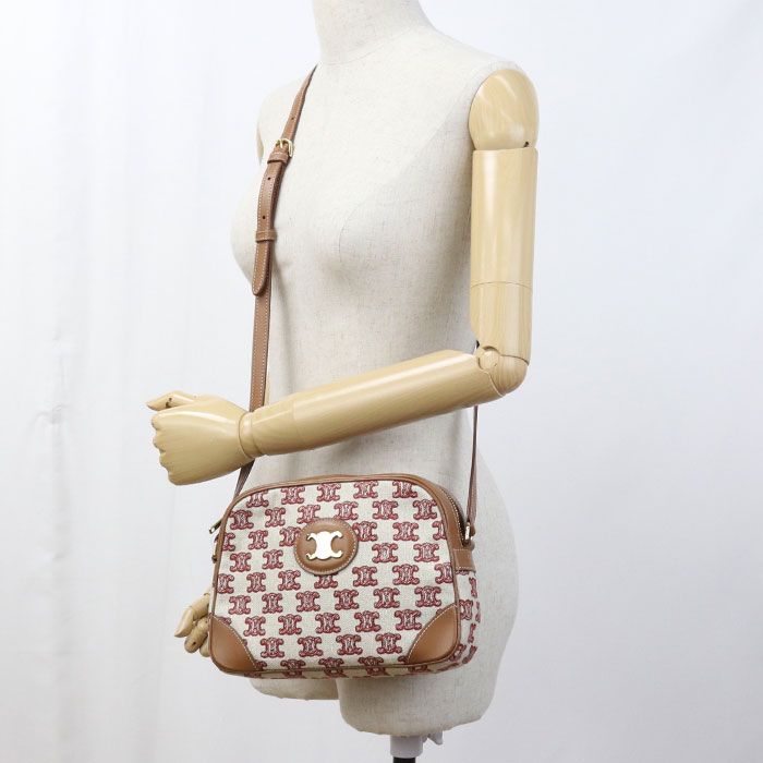 Celine Triomphe Crossbody Shoulder Bag Canvas