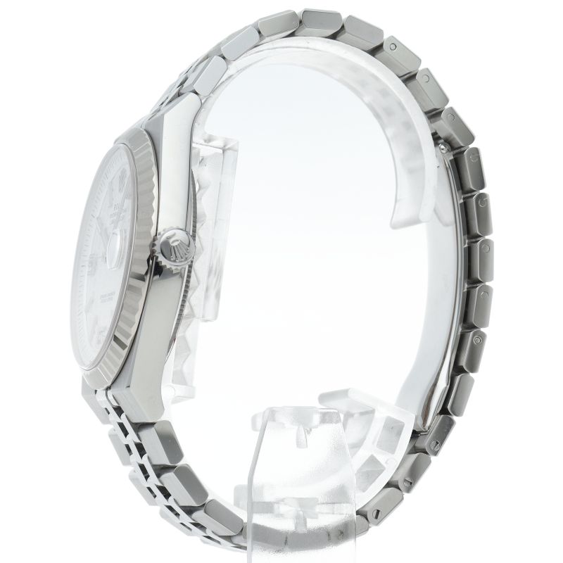 Rolex Land Watch Honeycomb Motif Box 18k White Gold SS