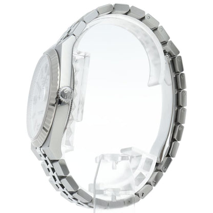 Rolex Land Watch Honeycomb Motif Box 18k White Gold SS