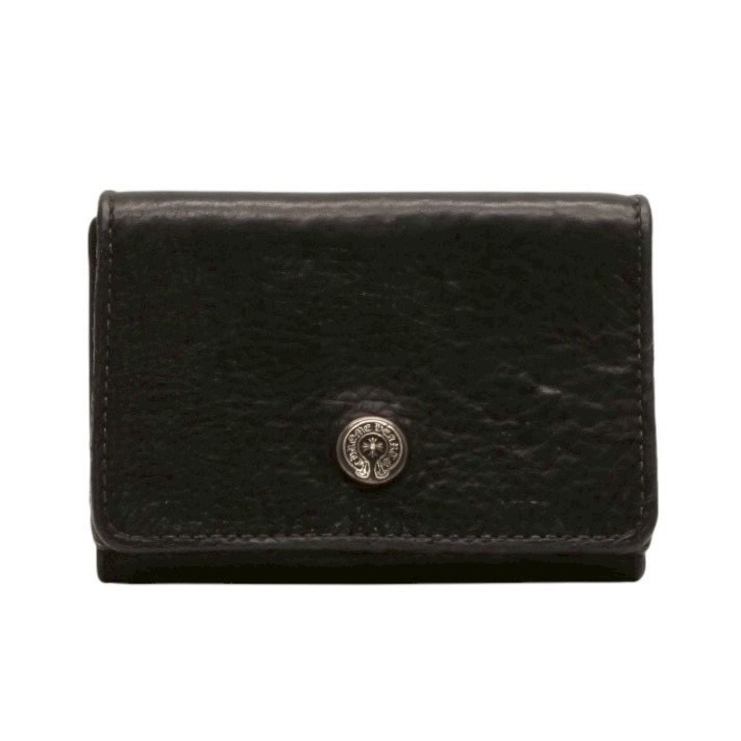 Chrome Hearts Open Wound Trifold Wallet Leather 925 Sterling Silver