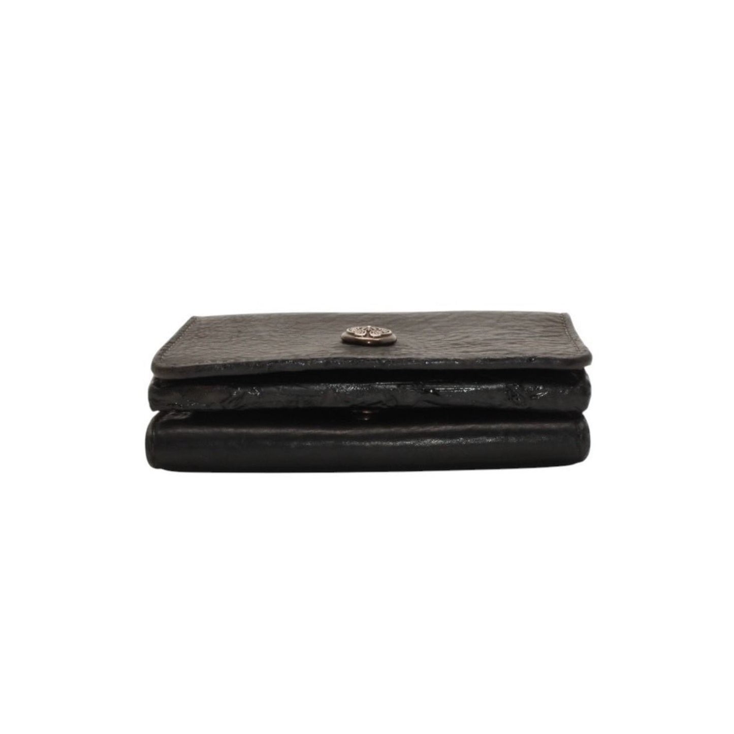 Chrome Hearts Open Wound Trifold Wallet Leather 925 Sterling Silver — view 4