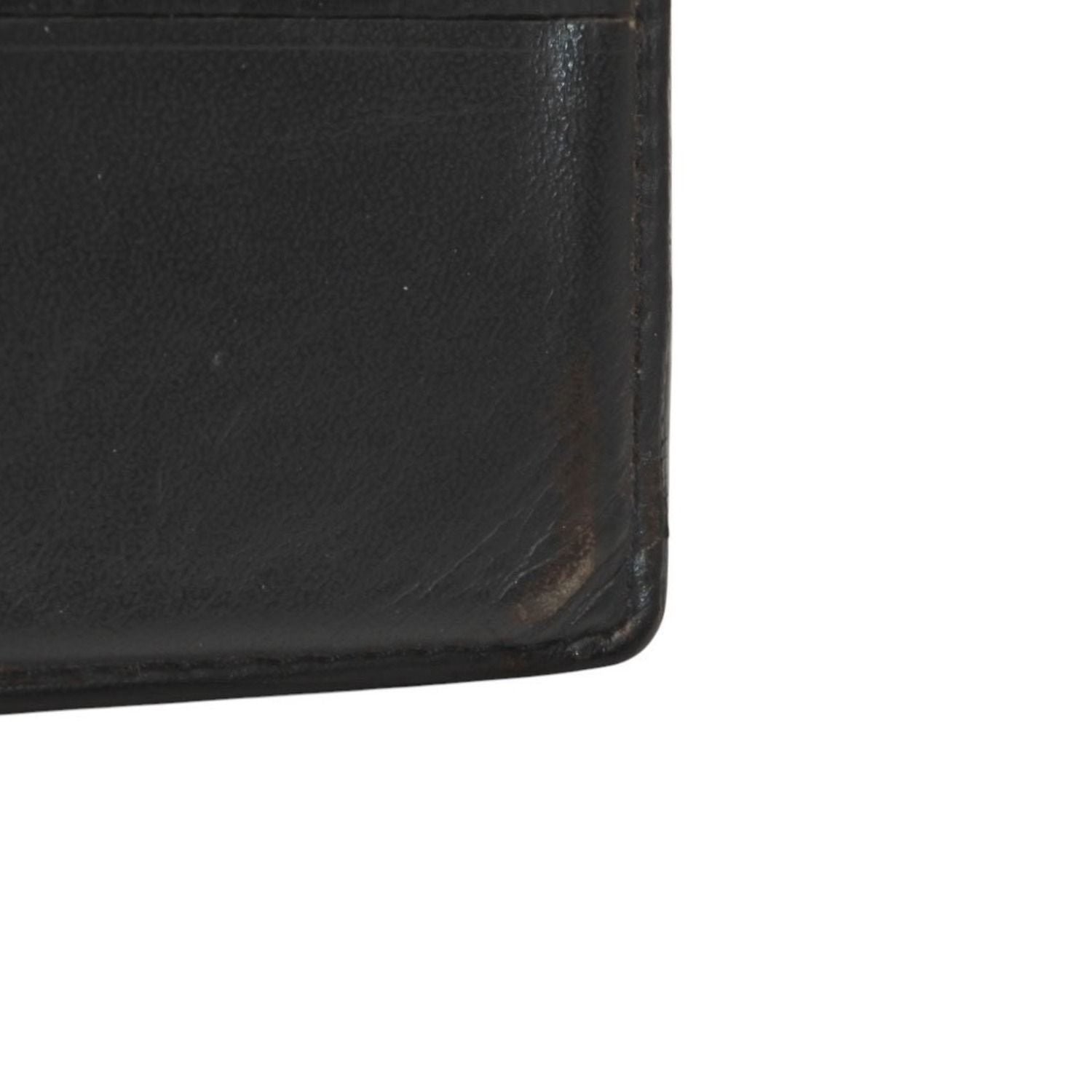 Goyard Bifold Wallet Card Case Herringbone Pattern Black — view 8