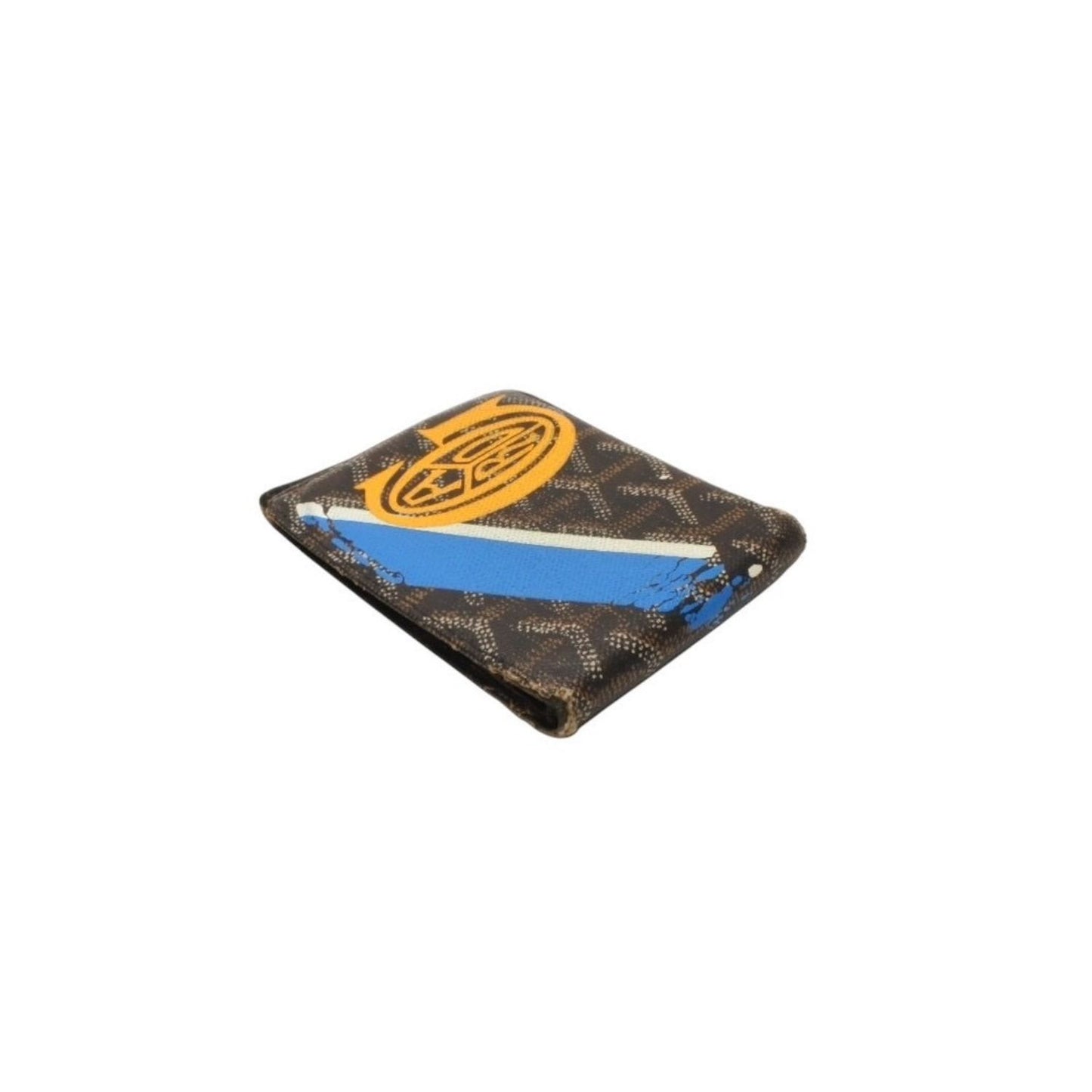 Goyard Bifold Wallet Card Case Herringbone Pattern Black — view 5