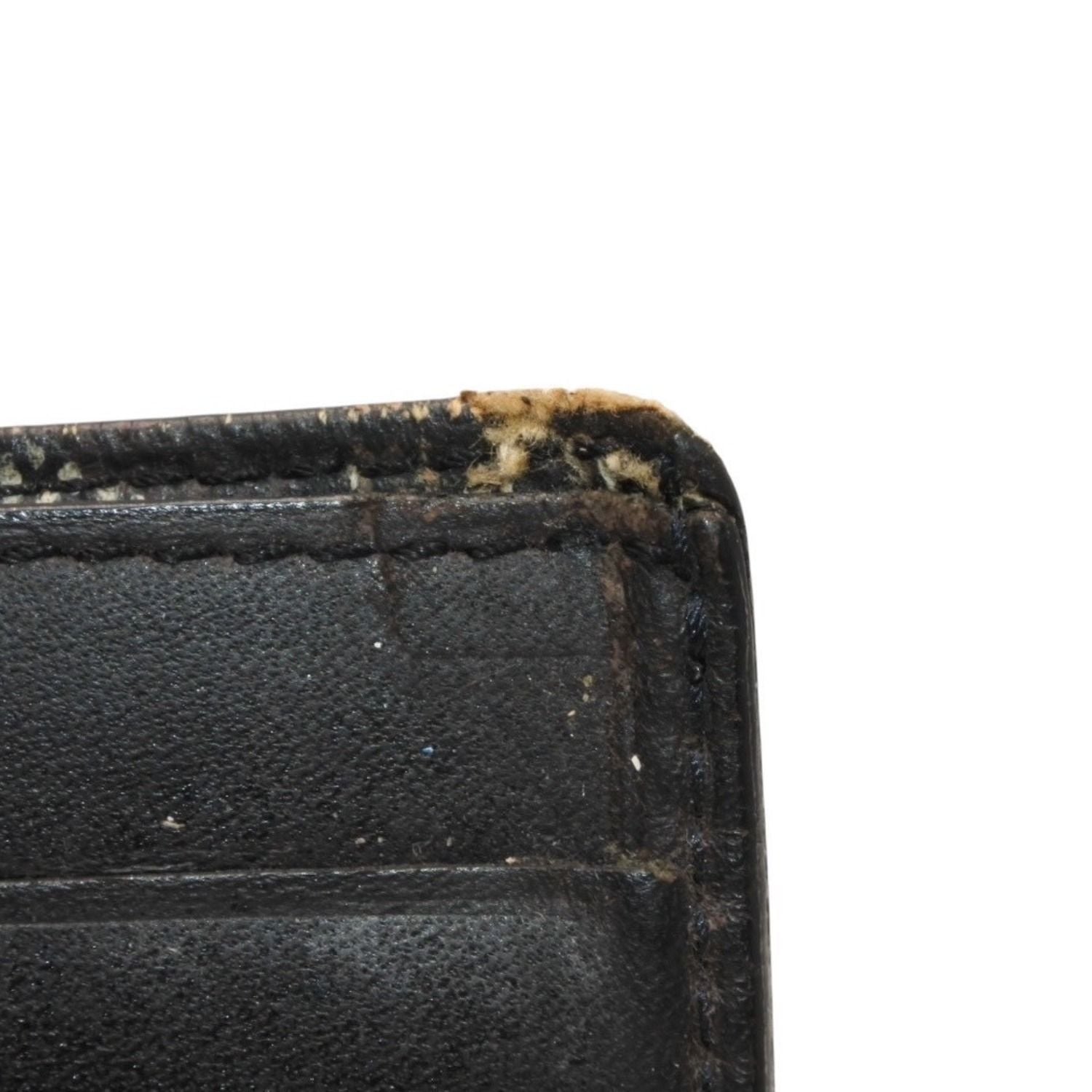 Goyard Bifold Wallet Card Case Herringbone Pattern Black — view 7