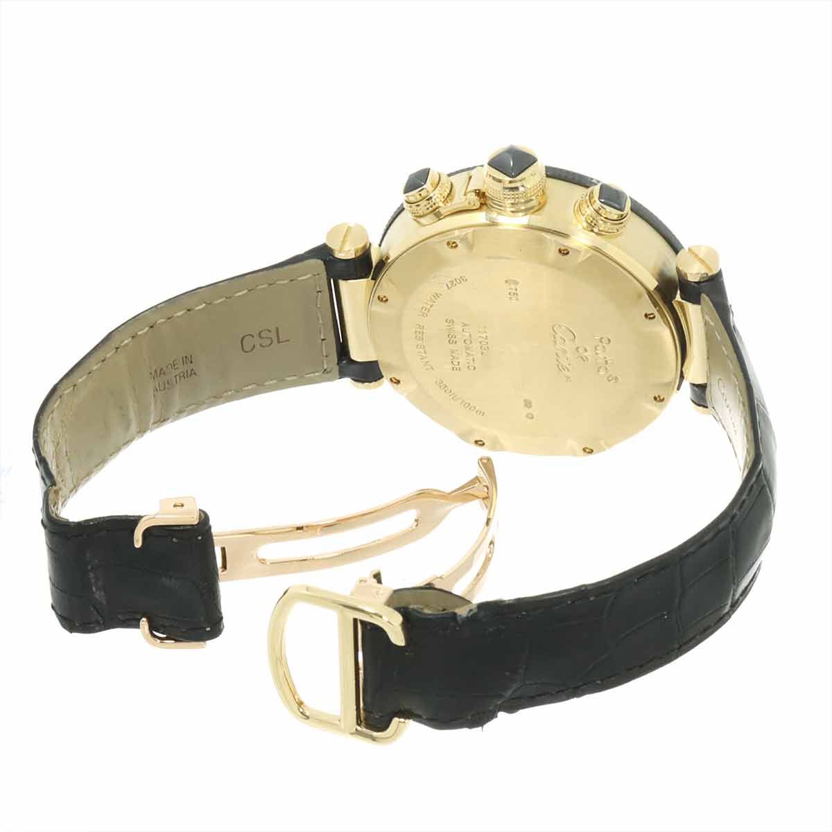 Cartier Pasha Seatimer Chronograph Watch Date 18k Yellow Gold Automatic