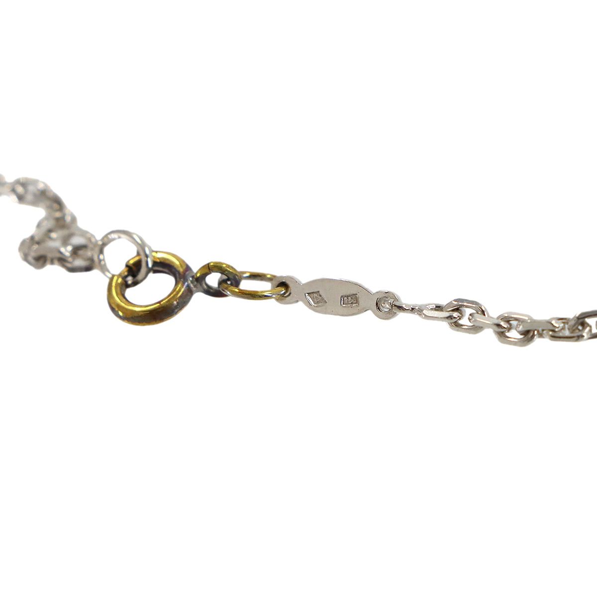 Hermes Kelly Necklace Pendant 925 Sterling Silver Argent