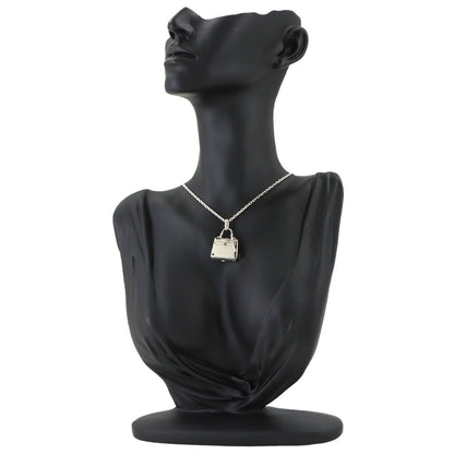 Hermes Kelly Necklace Pendant 925 Sterling Silver Argent