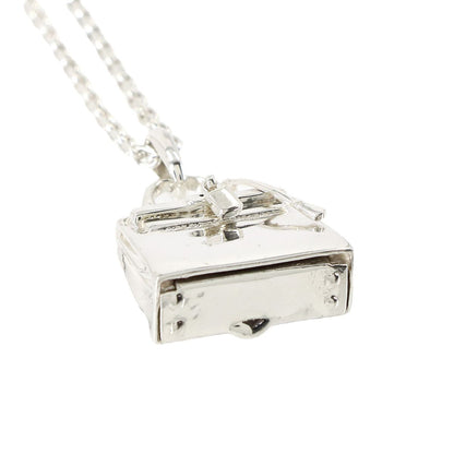 Hermes Kelly Necklace Pendant 925 Sterling Silver Argent