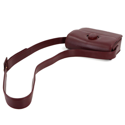Cartier Must Line Shoulder Bag Leather Bordeaux Gold