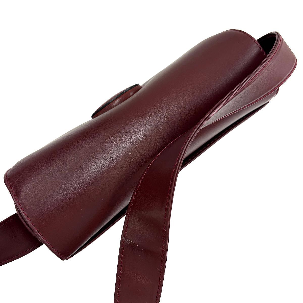 Cartier Must Line Shoulder Bag Leather Bordeaux Gold
