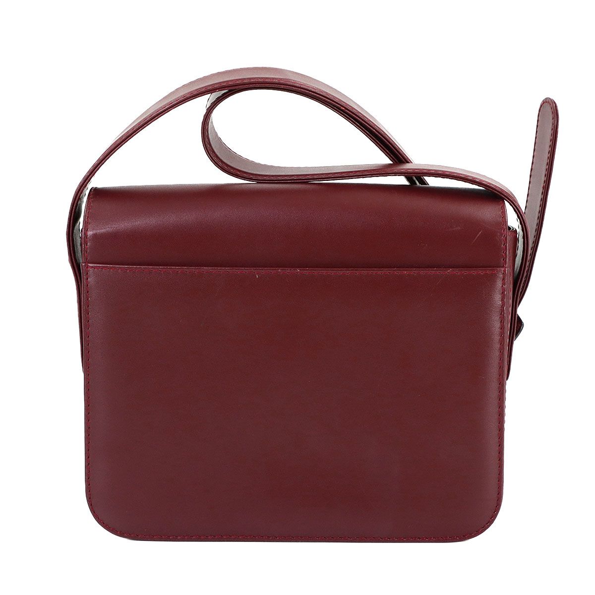 Cartier Must Line Shoulder Bag Leather Bordeaux Gold