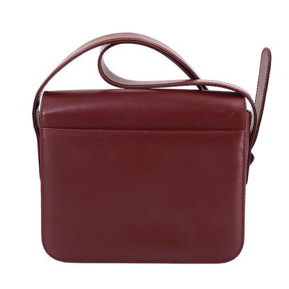 Cartier Must Line Shoulder Bag Leather Bordeaux Gold