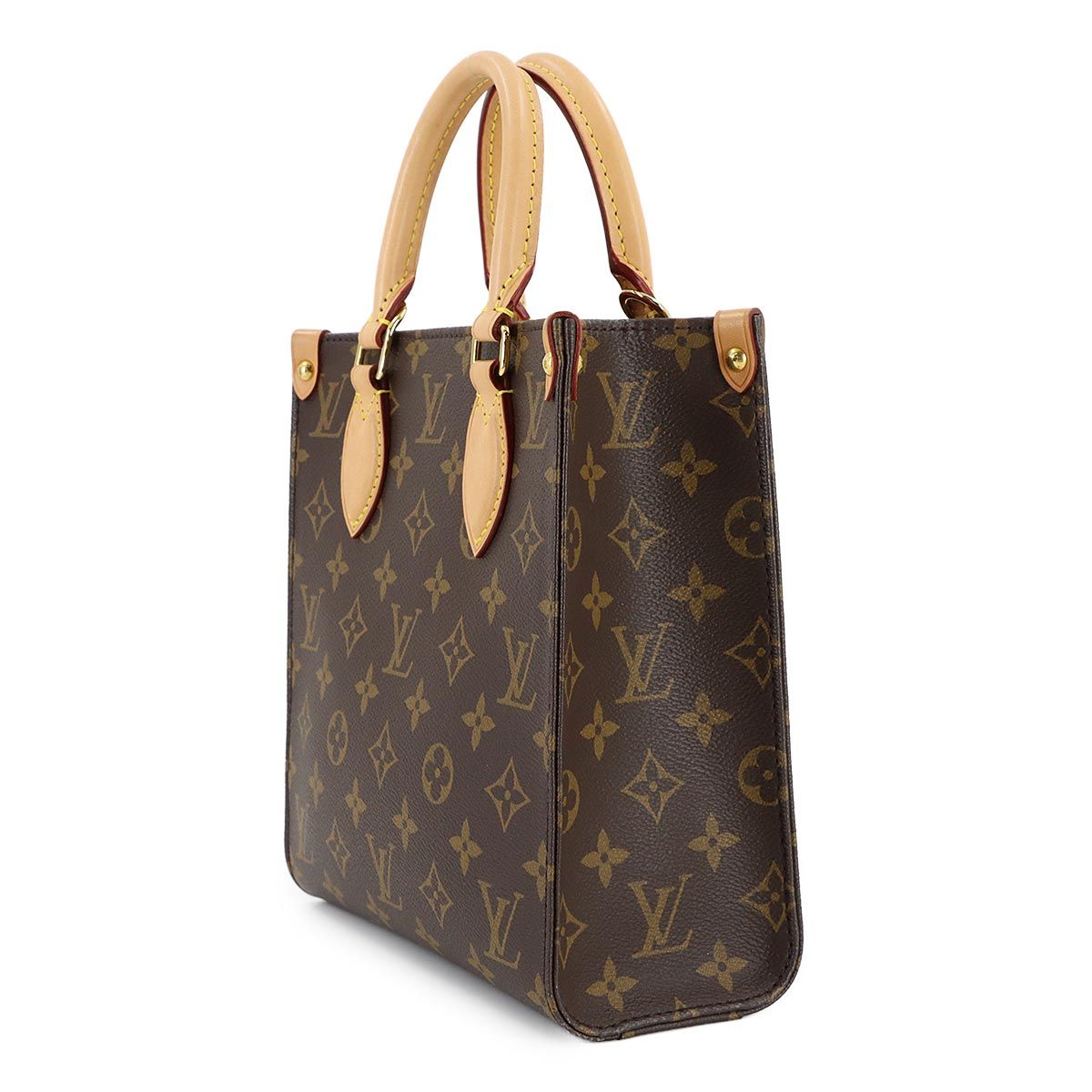 Louis Vuitton Monogram Sac Plat BB 2-Way Bag Brown