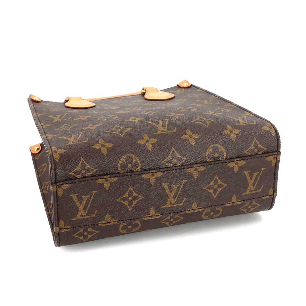 Louis Vuitton Monogram Sac Plat BB 2-Way Bag Brown