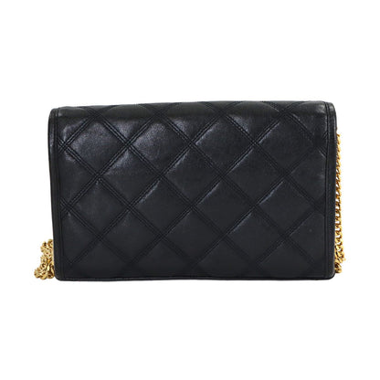 Saint Laurent Becky Chain Wallet Leather Black