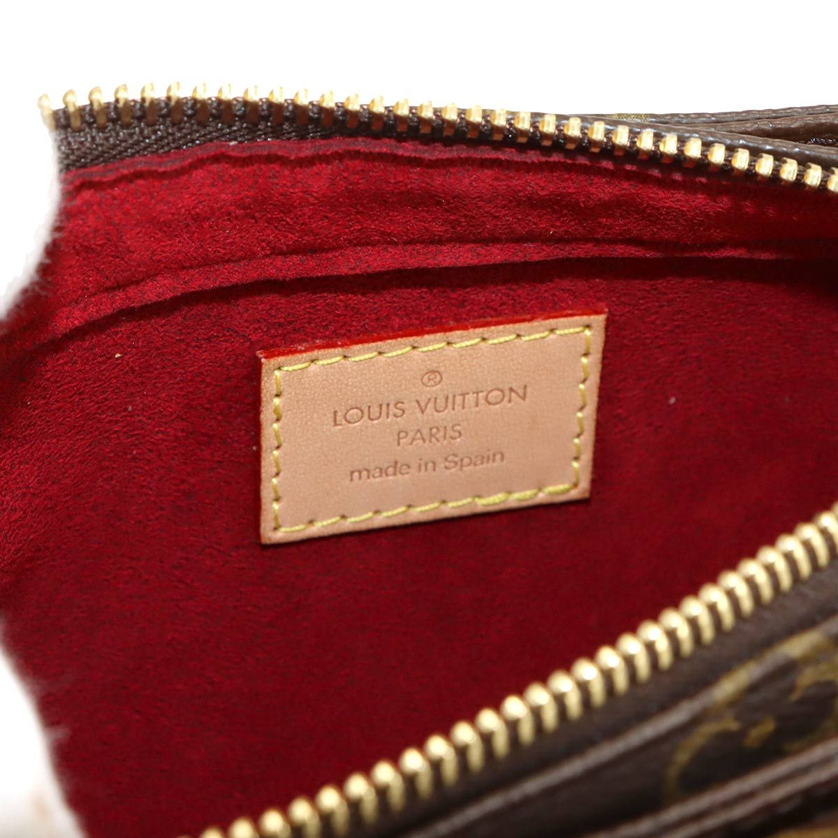 Louis Vuitton Monogram PM Shoulder Bag Brown Gold Viva-Cite