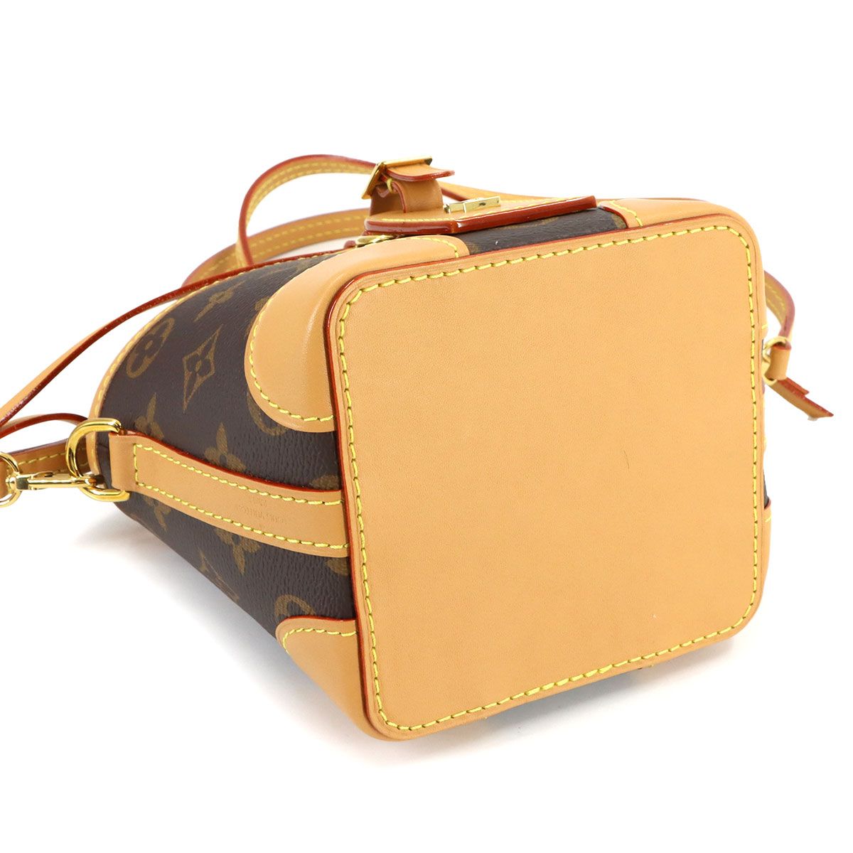 Louis Vuitton Monogram Noe Purse Shoulder Bag Brown Gold