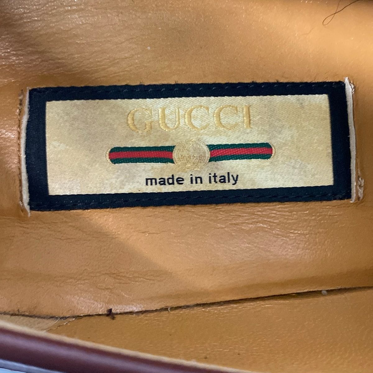 Gucci Loafers 36.5 Gold Horsebit Leather