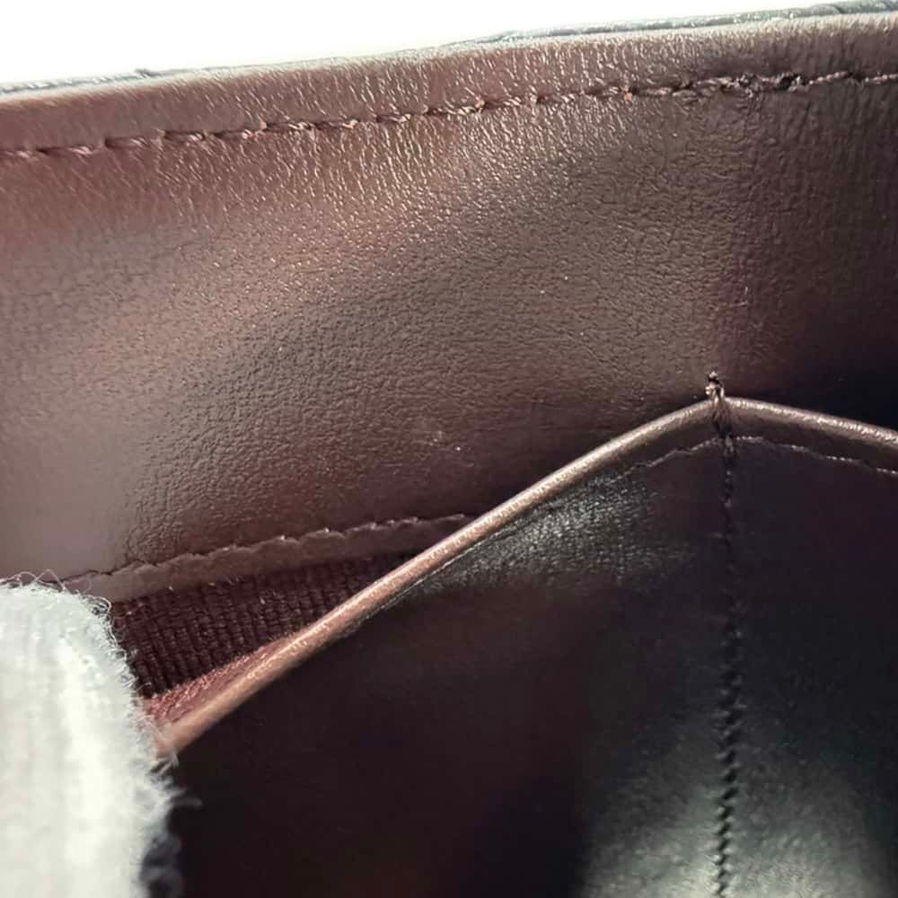 Chanel Trifold Wallet Classic Small Flap Zip Caviar Leather Black