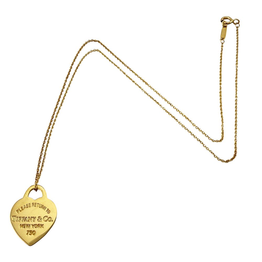 Tiffany & Co Return to Heart Necklace 18k Yellow Gold