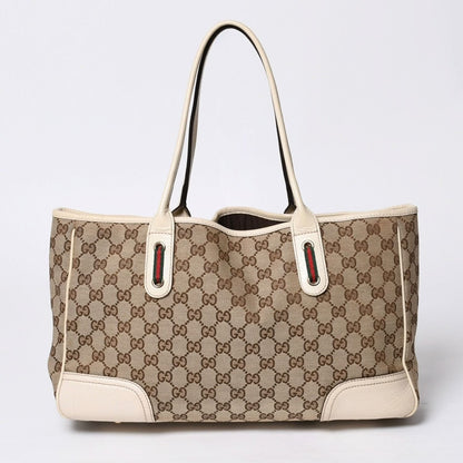 Gucci Handbag GG Canvas Sherry Line Leather Beige — view 2
